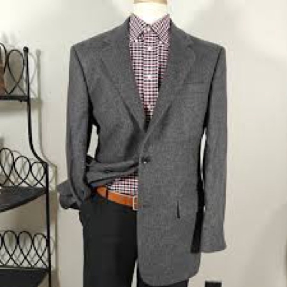 Oscar de la Renta Charcoal Blazer A0480